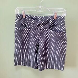 Tail White Label Womens Black White Dot Golf Shorts Size 6 GL4441-D162 Pull On